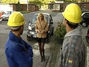 Nicolette Blue  HouseWife fucked by two construction Workers