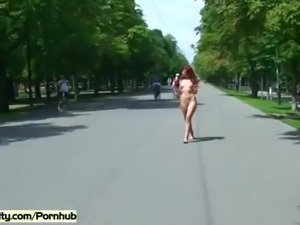 Sweet Kety Pearl Naked On Public Streets