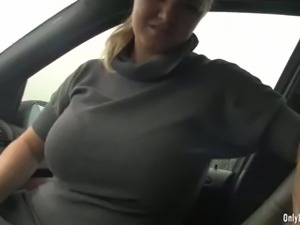 Sima Blowing On Cock In A Car