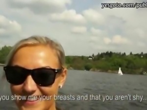 Nasty amateur Czech slut pussy banged and jizzed on for cash
