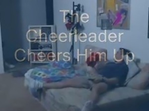 Cheerleader Cheers Up Kicker