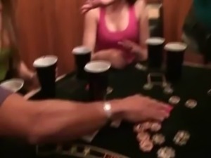 Poker game with hotties ends up in orgy when the girls starts free
