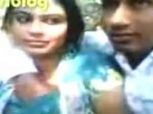 Bengali beauty smooches, her boobs pressed in park, Bengali audio