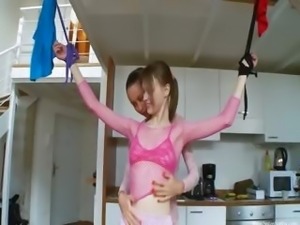 twenty russian chicks playing with toys