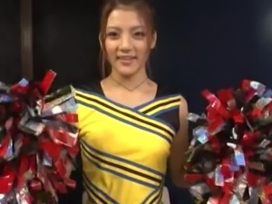 cute asian cheerleader receives a naughty treatment