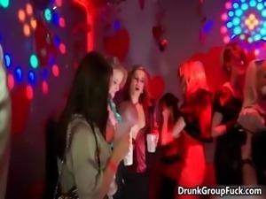 Drunk horny girls love sucking dick
