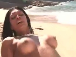 Latina Beach Fuck