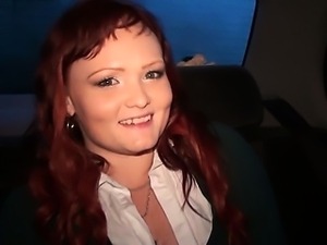 Dogging sex with a passionate redhead girl Part 1