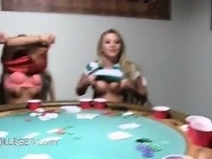 Young teenagers fucking on poker night