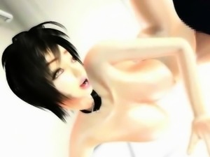 Horny 3D anime bitch gets fucked
