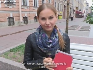 Russian teen stimulated as she gets a rim job before being humped missionary
