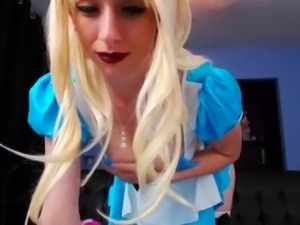 Huge Tits Alice In Wonderland Webcam Babe On Slutroulette