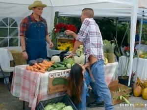 blowjob at the farmer's market