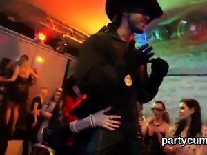 Horny kittens get entirely silly and naked at hardcore party