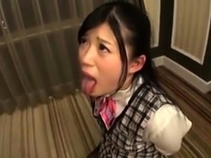 Sweet Japanese teen in lingerie gets trained in hardcore sex