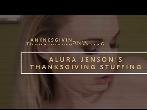 Big breasted cougar Alura Jenson is making Thanksgiving