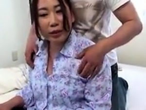 Sultry Japanese mom spreads her sexy legs for a hard cock