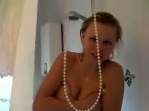 Amateur blond girl ass fuck in the shower