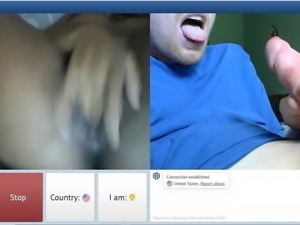 chatroulette - hot girl helping me cum hard