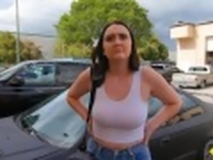 Roadside - Big Tits Teen Fucking The Car Mechanic