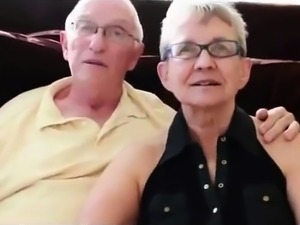 Busty amateur granny cuckolds her husband with a young stud