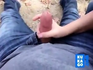 amateur hand titjob in the park