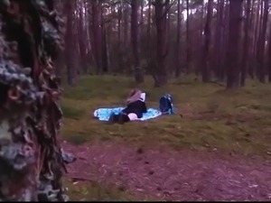 Pigtailed teen enjoys an intense POV fucking in the outdoors