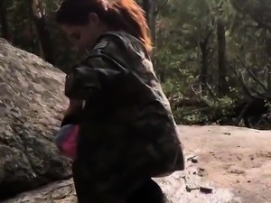 Naughty teen with a wonderful ass pissing in the outdoors