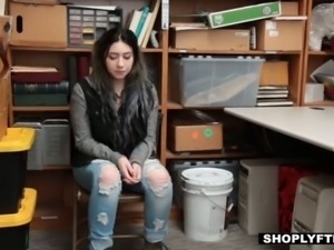 Teen Stepdaughter Caught Shoplifting By Her Dad And Fucked