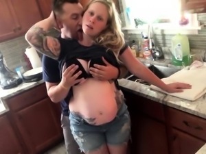 Pregnant wife in desperate need of a hard pussy pounding