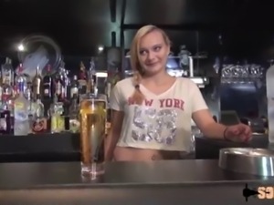 Lana and Eliana two beautiful sluts fucked in a bar