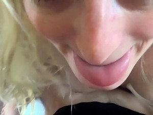 POV Bitch - Quick cock in tight blondes pussy