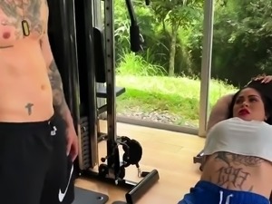 Bootylicious milf works hard on personal trainer's cock